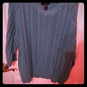 Chaps 2x Cable Knit Sweater